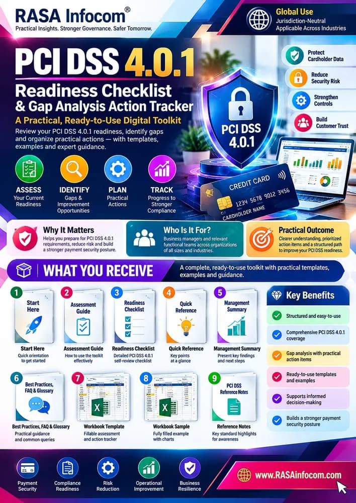 PCI DSS 4.0.1 Readiness Checklist & Gap Analysis Action Tracker cover